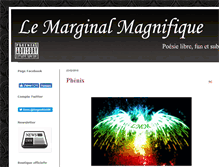 Tablet Screenshot of lemarginalmagnifique.com